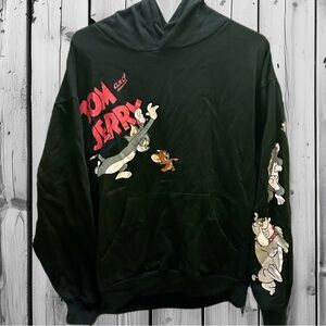Tom and Jerry  Men’s Graphic Black Hoodie S